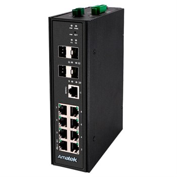 AN-SXGM12P8S - промышленный 12-портовый  управляемый гигабитный L2 коммутатор с HiPoE до 360Вт 7000973 - фото 12791