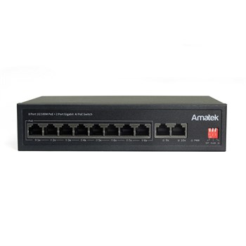 AN-S10P8GA - 10-портовый 100/1000 Мбит/с коммутатор с PoE+ до 120Вт 7000617