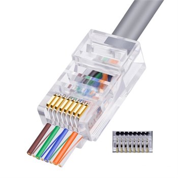AVC-RJ45-MPT - Разъем RJ-45 штекер, сквозной, 8p8c, упаковка 20 шт. 7001064