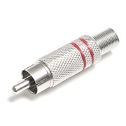 AVC-RCA-MCL - RCA штекер под винт, c металлической пружиной AVC-RCA-MCL - RCA штекер под винт, c металлической пружиной